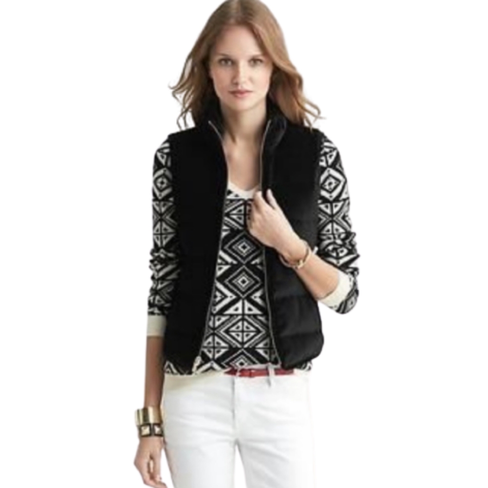 Banana Republic Velvety Down Filled Puffer Vest